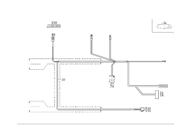 2035404306 - Electrical System: Wiring Harness for Mercedes-Benz: C230, C280, C32 AMG, C350, C55 AMG Image image