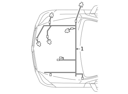 Wiring Harness for 2016 Mercedes-Benz GLE300d #0