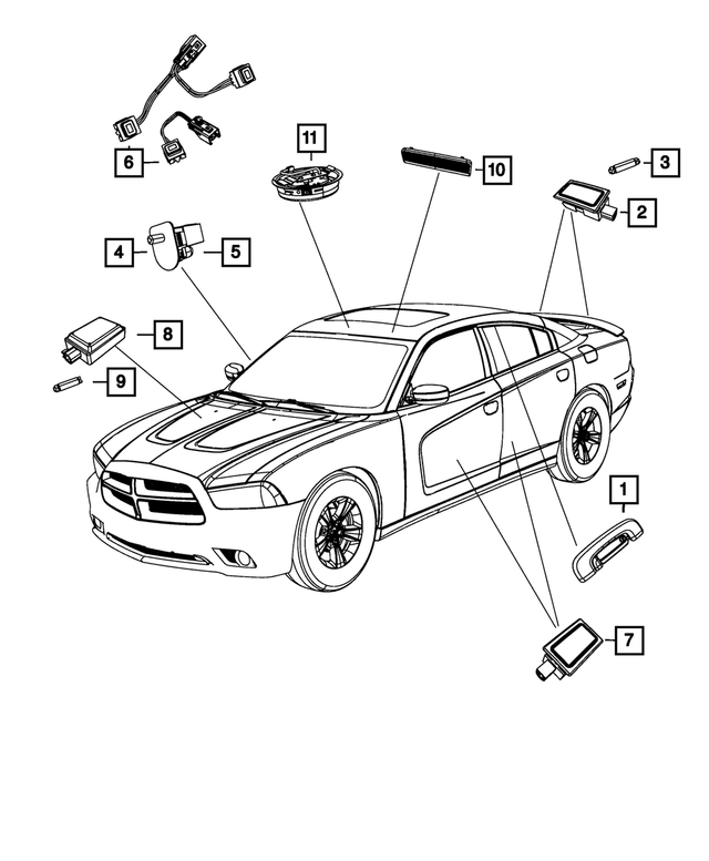 68416926AB - Electrical: Courtesy Lamp for Mopar Image