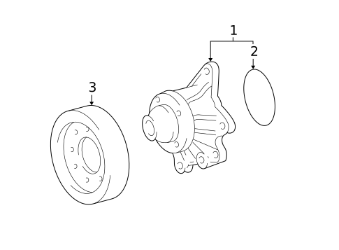 Water Pump for 2006 Toyota Matrix #0