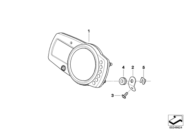 62118521670 - : Bracket F Instrument Cluster for BMW-Motorrad Image