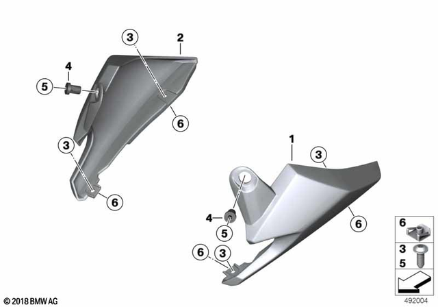 46638526519 - : Cockpit Fairing, Left for BMW-Motorrad Image
