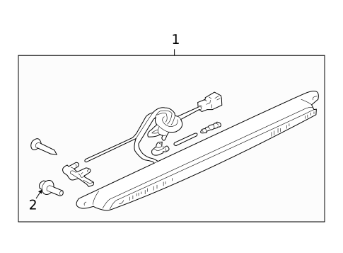 High Mounted Stop Lamp for 2006 Mitsubishi Outlander #0