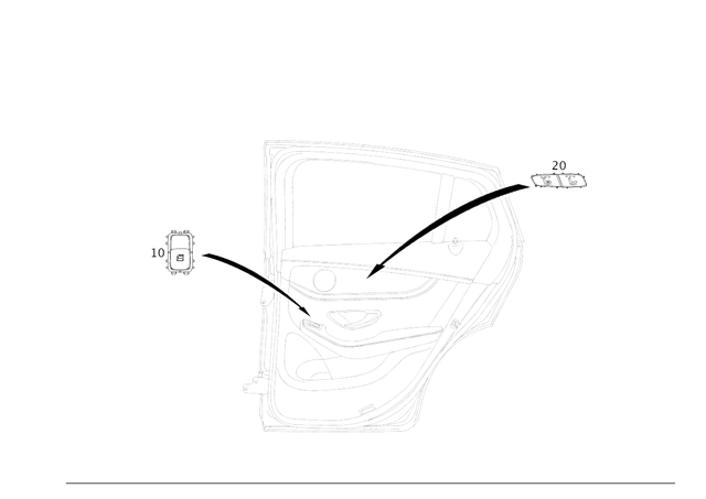 2059053620 - Electrical System: Switch Block for Mercedes-Benz: C350e, C400, C43 AMG, C450 AMG, C63 AMG, C63 AMG S, GLC300, GLC43 AMG, GLC63 AMG, GLC63 AMG S Image image
