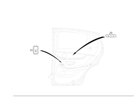 Switch in Rear Door Trim for 2019 Mercedes-Benz GLC63 AMG #0