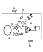 6102012 - Electrical: Hex Head Screw And Washer for Chrysler: 200, 300, 300M, Concorde, Pacifica, Sebring, Voyager | Dodge: Avenger, Challenger, Charger, Durango, Grand Caravan, Intrepid, Journey, Magnum, Stratus | Fiat: 500X | Jeep: Cherokee, Compass, Gladiator, Grand Cherokee, Grand Cherokee L, Renegade, Wrangler | Ram: 1500, 1500 Classic, ProMaster 1500, ProMaster 2500, ProMaster 3500, ProMaster City Image