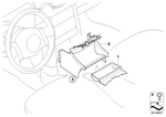 51167125693 - Retrofitting / Conversion / Accessories: Rubber Insert Oddments Tray, Front for Mini Image