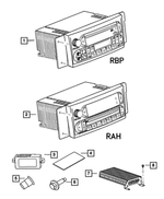 5094468AC - Instrument Panel and Radios and Consoles: Am/fm/cassette With Cd Radio for Mopar Image