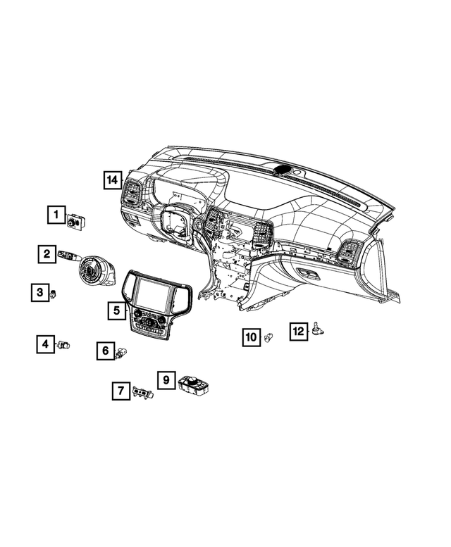 6XK85LU5AA - Electrical: Steering Column Module for Mopar Image