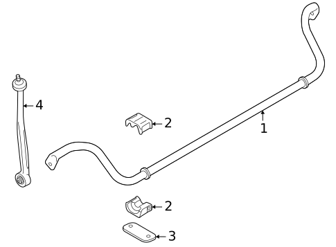 Stabilizer Bar & Components for 2023 Audi e-tron GT #1