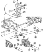 5135579AA - Propeller Shafts and U-Joints: Drive Shaft Flange for Dodge: Dakota, Ram 1500 Image