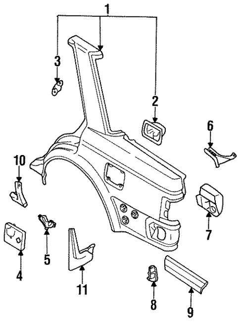 Outer Components for 1986 Nissan Maxima #1