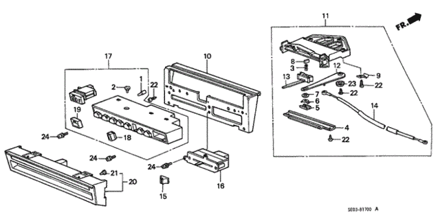 Heater Control (Button) for 1987 Honda Accord #0