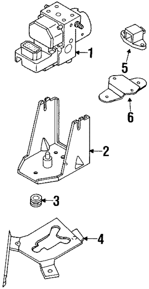 Anti-Lock Brakes for 2001 Isuzu VehiCROSS #1
