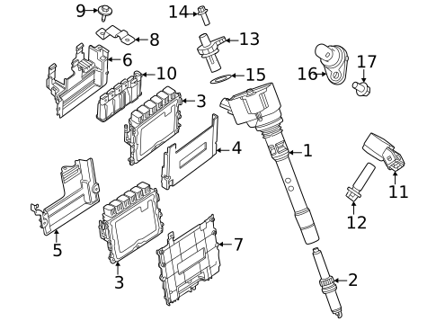 Ignition System for 2023 Land Rover Range Rover Sport #0