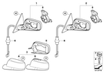 51167890481 - : Heated Outside Mirror, Left for BMW Image