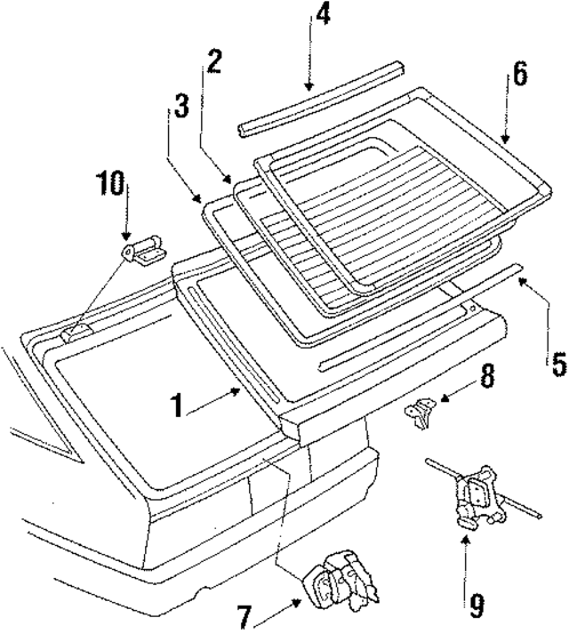 90100D0838 - : Lift Gate for Nissan Image