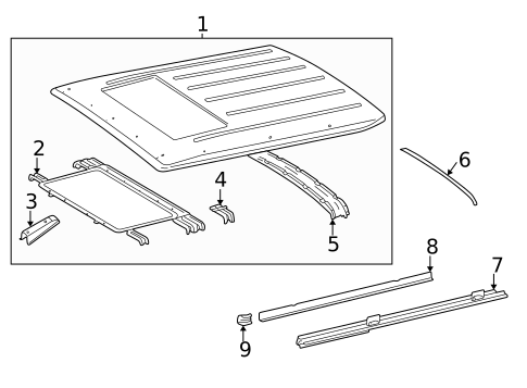 Roof & Components for 2010 Mercedes-Benz G55 AMG #0