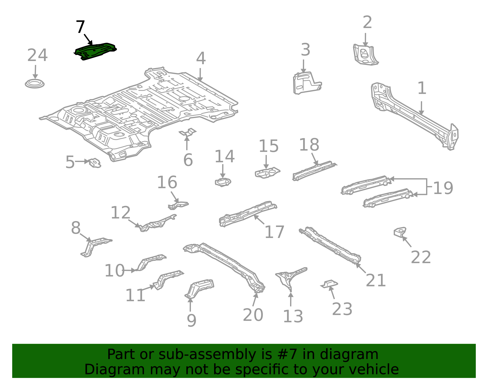 58724-60010 - Floor Extension 2008-2015 Toyota Land Cruiser | Longo ...