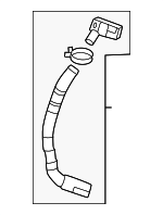 PX4J1573Y - Belts &amp; Cooling: Inter-cooler Hose for Mazda Image