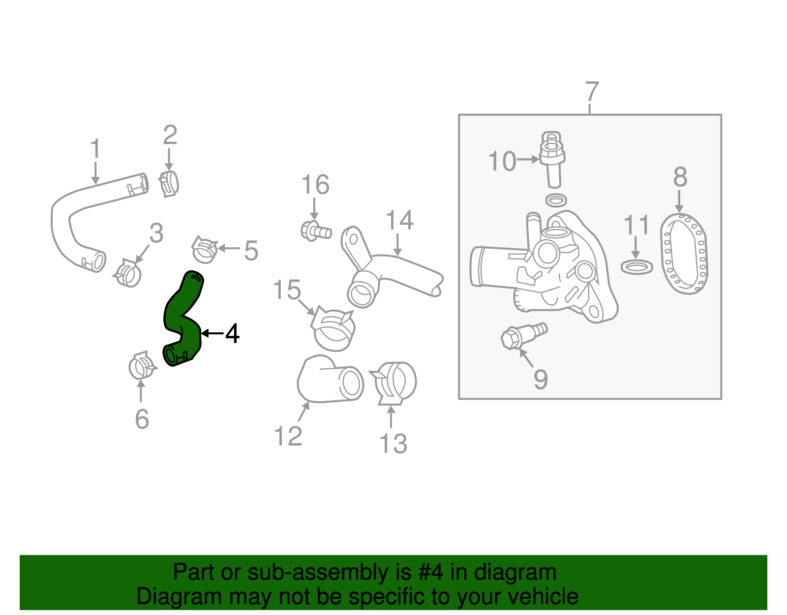 ACDelco GM Original Equipment Radiator Coolant Hose 84094878
