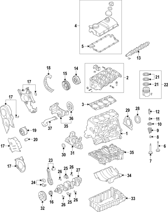 6F103011L - : Cylinder Block for Volkswagen Image