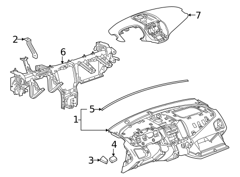 Instrument Panel for 2016 GMC Terrain #0