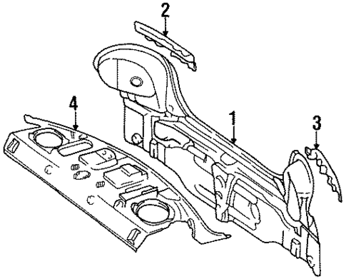 Rear Body for 2001 Chevrolet Metro #0