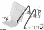72117318456 - : Upper Belt Rear Right for BMW Image