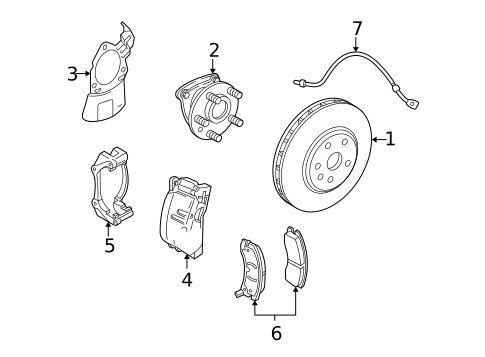 Disc Pads & Brake Shoes for 2005 Cadillac SRX #0