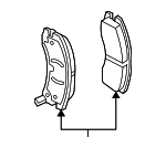 18047988 - Brakes: Brake Pads for Cadillac: SRX Image
