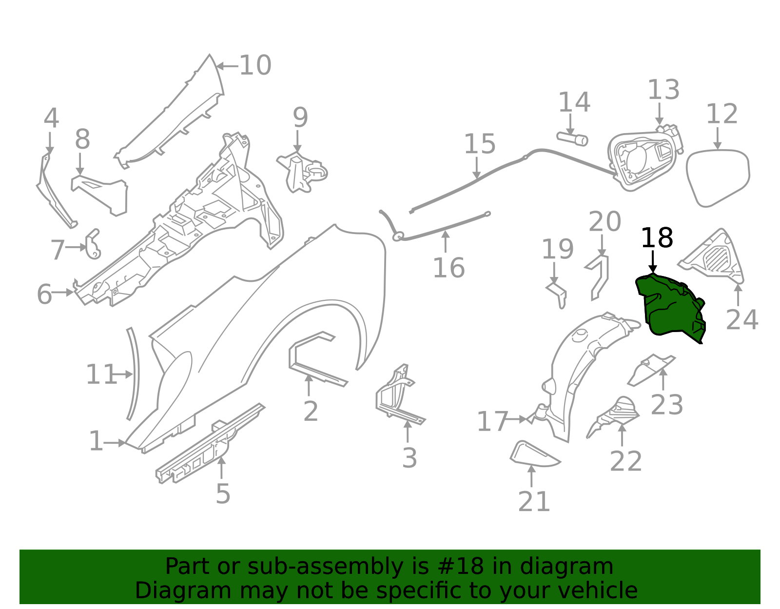 Wheelhouse Liner - BMW (51717328626)