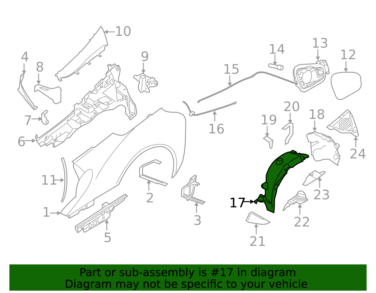 Wheelhouse Liner - BMW (51717328623)