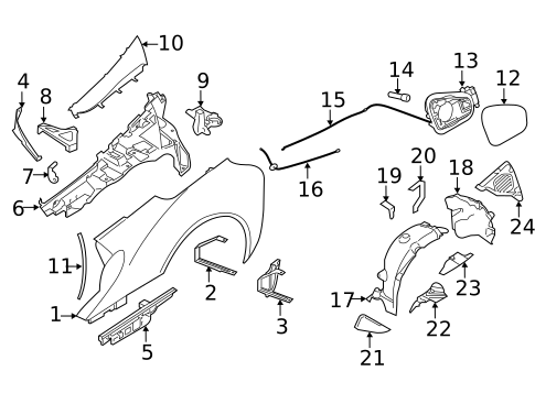 Quarter Panel & Components for 2020 BMW i8 #0