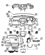 1GF63LC5AF - Interior Trim: Instrument Panel End Cap, Left for Jeep: Grand Cherokee, Grand Cherokee WK Image