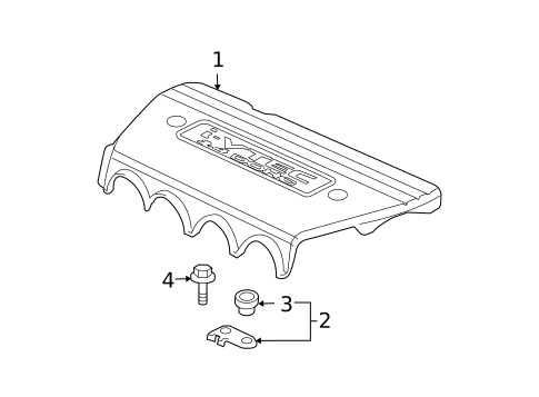 Engine Appearance Cover for 2005 Acura TSX #0