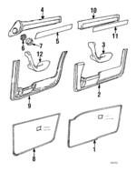 51411852743 - Body: Air Outlet Gasket for BMW: 733i, 735i, L7 Image