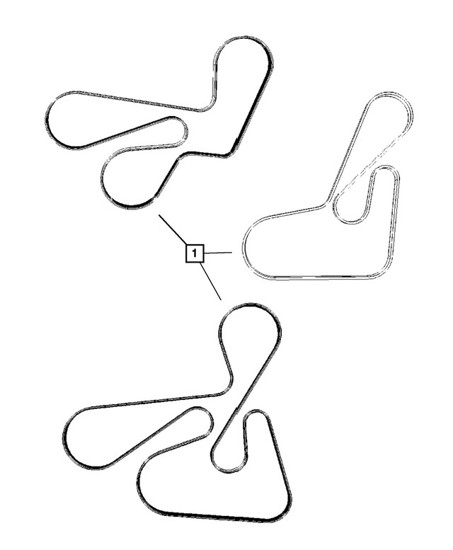 4891598AB - Cooling: Serpentine Belt for Mopar Image