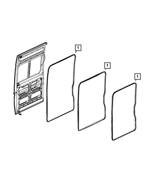 Weatherstrips and Seals for 2022 Ram ProMaster 2500 #2