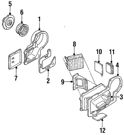 Heater Components for 1989 Buick Century #0