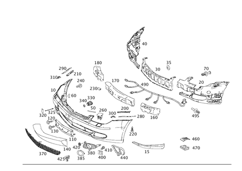 Front Bumper for 2010 Mercedes-Benz CLS63 AMG #0