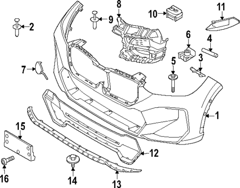 Bumper & Components - Front for 2024 BMW X1 #2