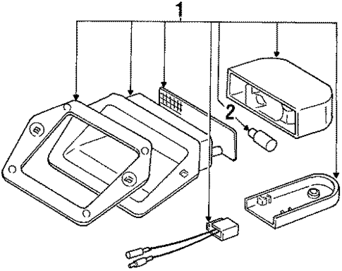 High Mount Lamps for 1988 Mitsubishi Precis #0