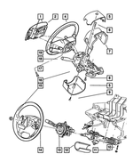 5GE40XTMAB - : Steering Column Shroud, Upper And Lower for Mopar Image