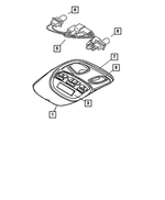 WA951L2AA - Instrument Panel and Radios and Consoles: Overhead Mini Console for Mopar Image