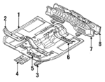 MB959236 - Body: Floor Pan for Mitsubishi Image