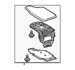 5892024120F1 - Body: Armrest for Lexus: RC200t, RC300, RC350 Image