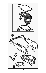 5881024181C0 - Body: Console for Lexus: RC200t, RC300, RC350 Image