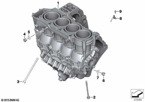 Engine Block for 2007 BMW-Motorrad K 1200 R #0