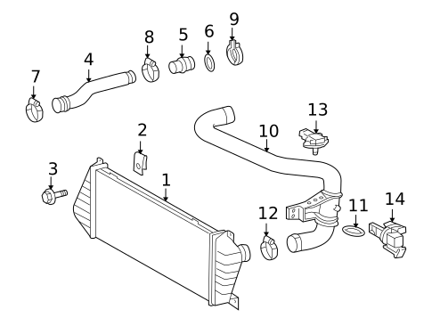 Intercooler for 2004 Dodge Sprinter 3500 #0